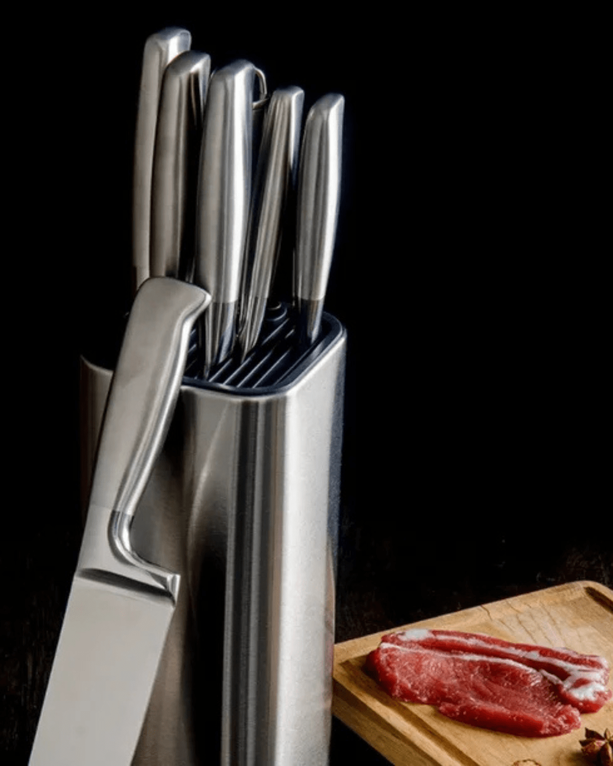 Stainless Steel Knife Storage Block