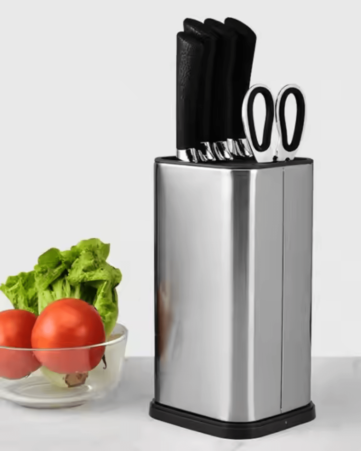 Stainless Steel Knife Storage Block