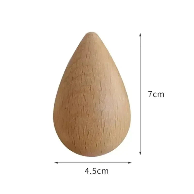 Beech Wood Water Drop Wall Hook