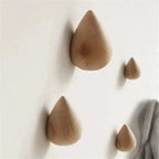 Beech Wood Water Drop Wall Hook