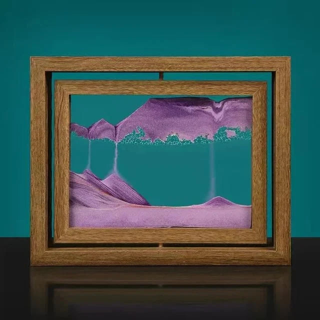 Rotating Glass Sand Art Decoration