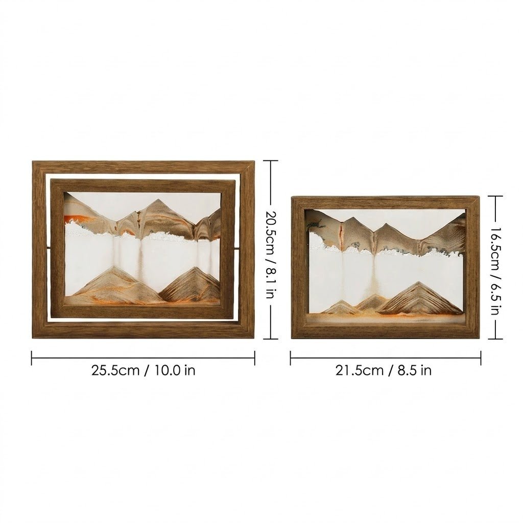 Rotating Glass Sand Art Decoration