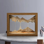Rotating Glass Sand Art Decoration