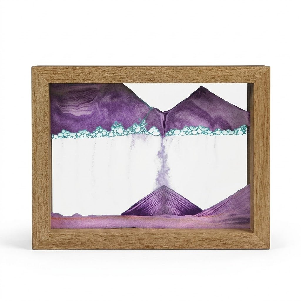 Rotating Glass Sand Art Decoration