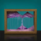 Rotating Glass Sand Art Decoration