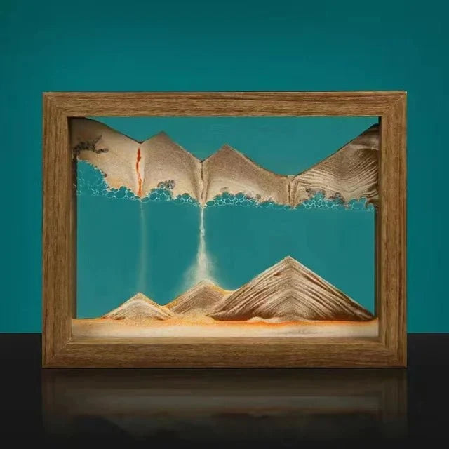 Rotating Glass Sand Art Decoration