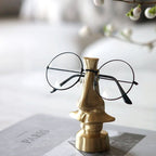 Gold Finish Metal Nose and Glasses Ornament, 12.5 cm