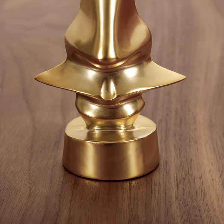 Gold Finish Metal Nose and Glasses Ornament, 12.5 cm