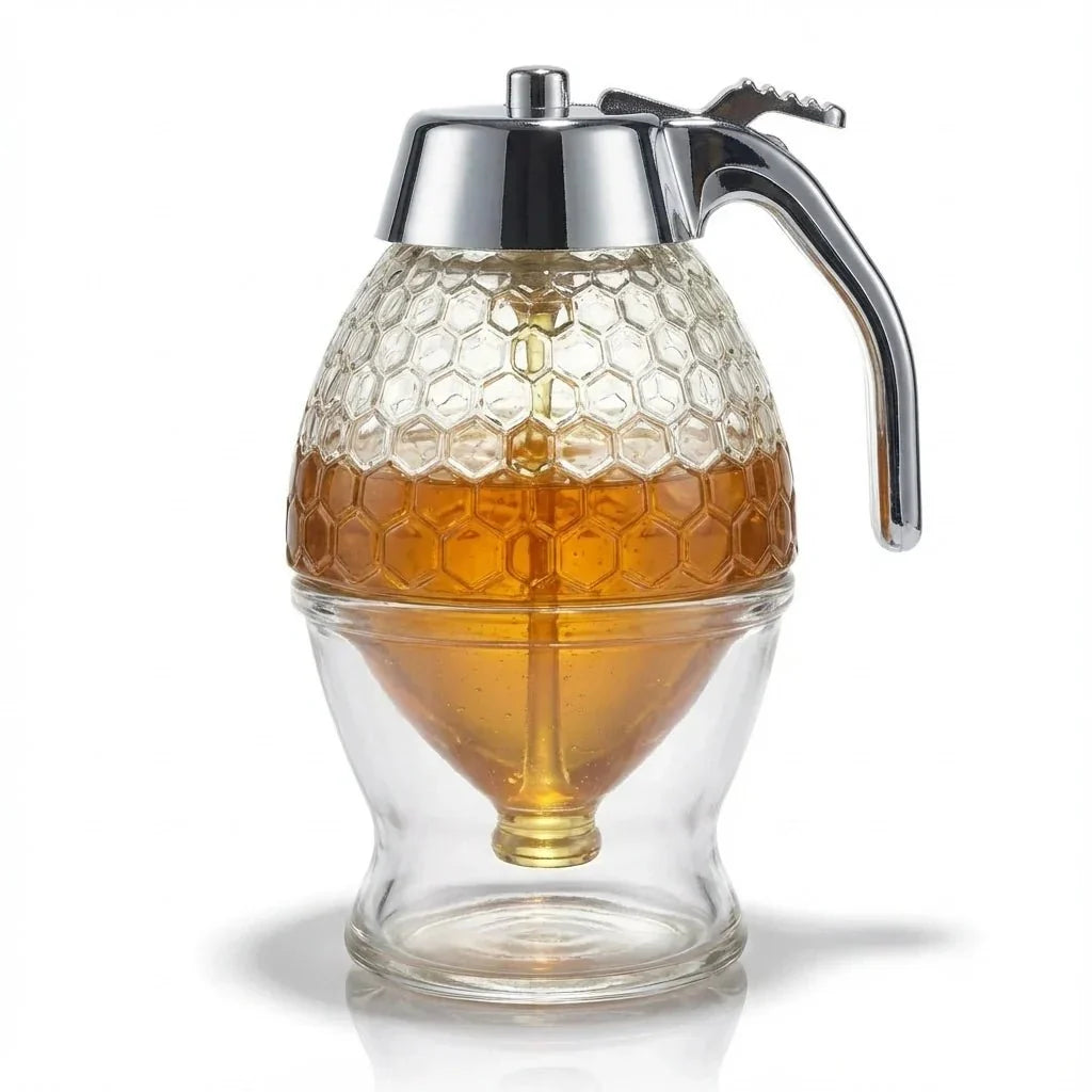 Honeycomb Acrylic Honey Dispenser