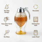 Honeycomb Acrylic Honey Dispenser