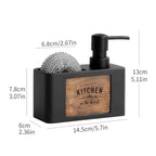 Resin Soap Dispenser with Sponge Holder