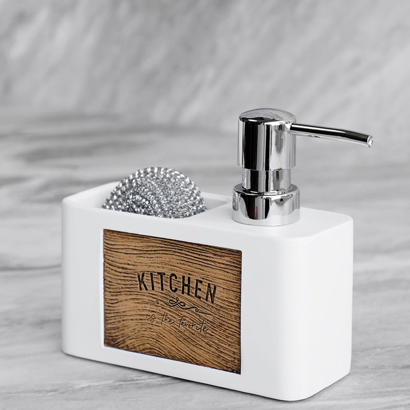 Resin Soap Dispenser with Sponge Holder