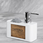 Resin Soap Dispenser with Sponge Holder