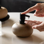 Stoneware Ceramic Soap Dispenser, 300 ml