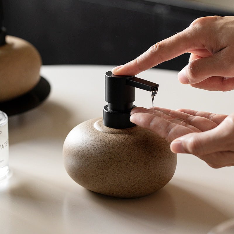 Stoneware Ceramic Soap Dispenser, 300 ml