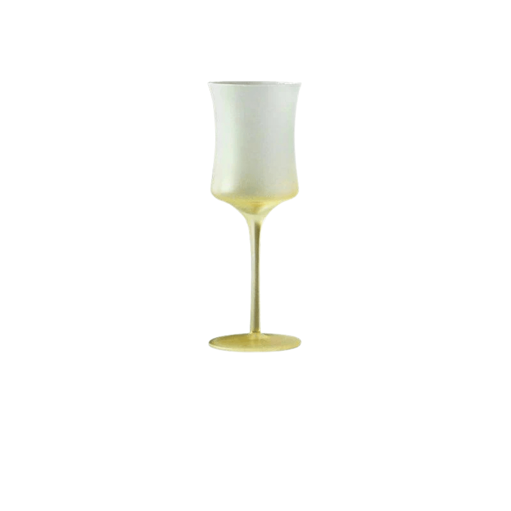 Frosted Colour Glass Cocktail Stemware