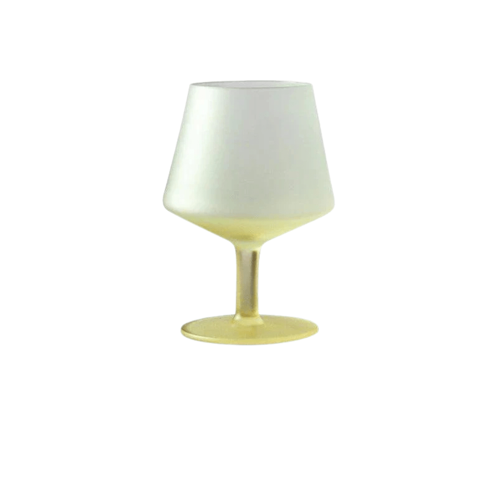 Frosted Colour Glass Cocktail Stemware