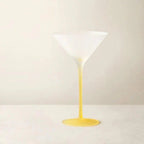 Frosted Colour Glass Cocktail Stemware