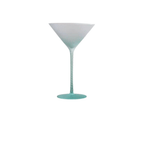 Frosted Colour Glass Cocktail Stemware