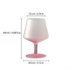 Frosted Colour Glass Cocktail Stemware