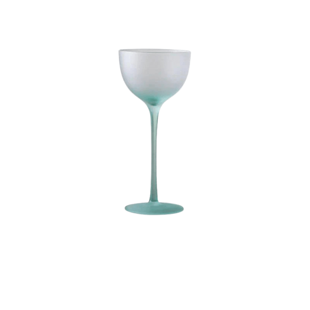Frosted Colour Glass Cocktail Stemware
