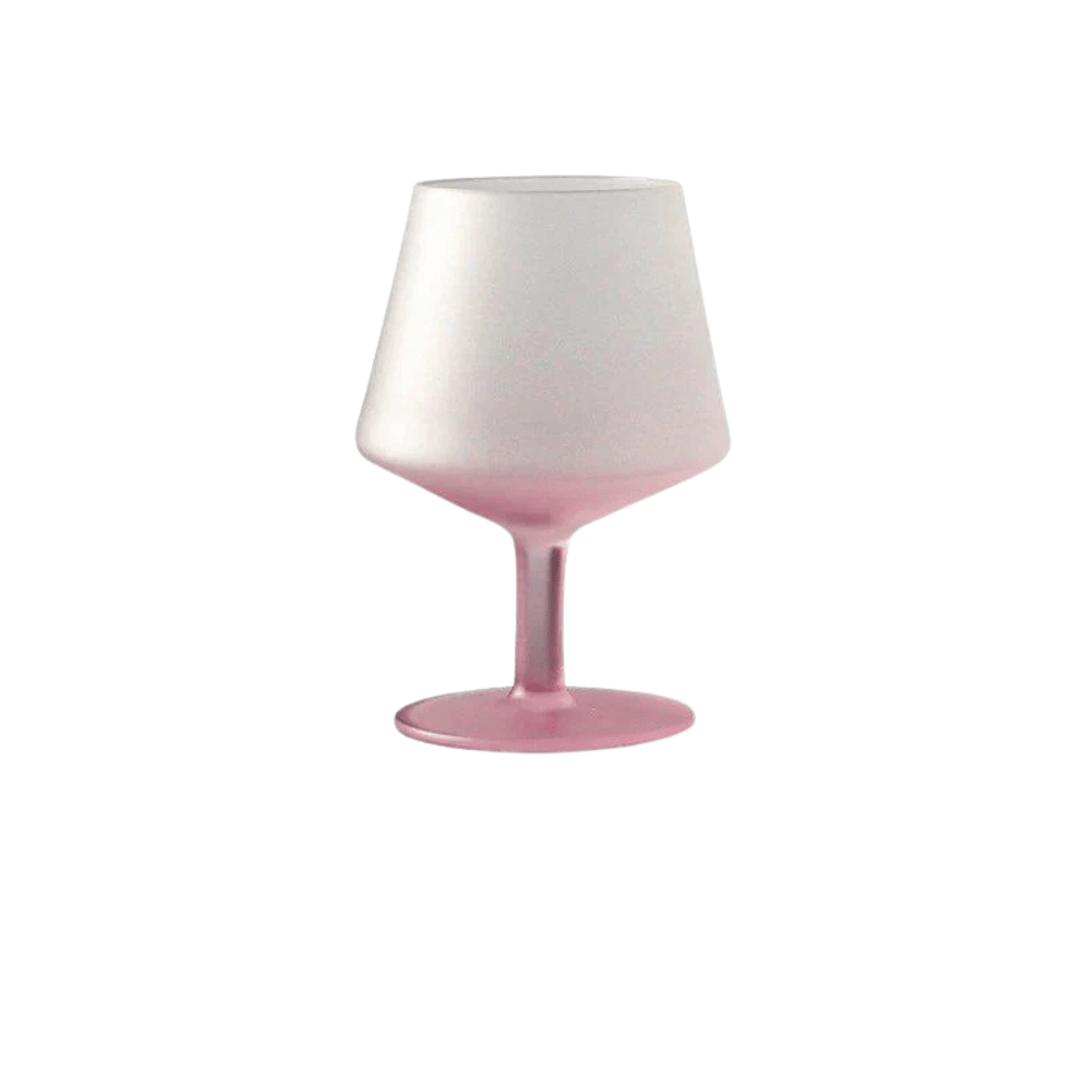 Frosted Colour Glass Cocktail Stemware