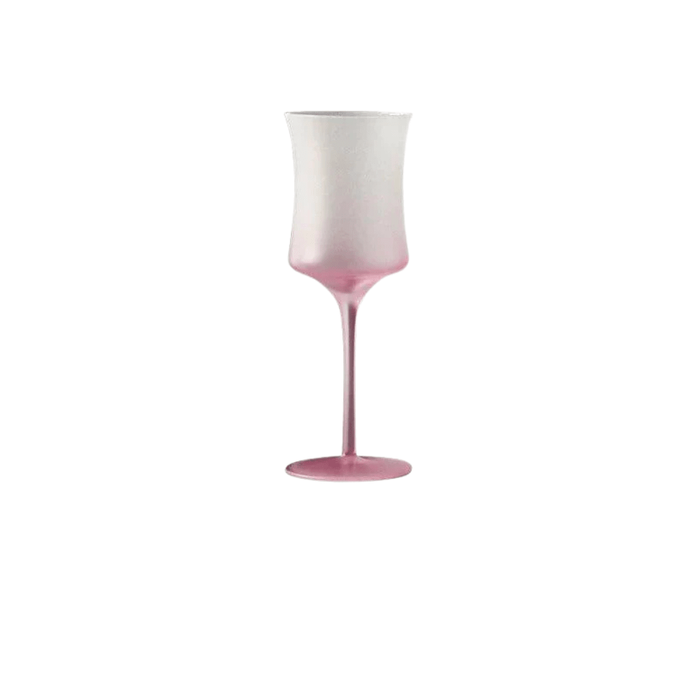 Frosted Colour Glass Cocktail Stemware