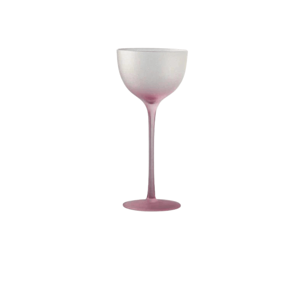 Frosted Colour Glass Cocktail Stemware