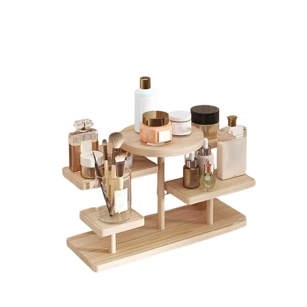 Tiered Wooden Dressing Table Organiser