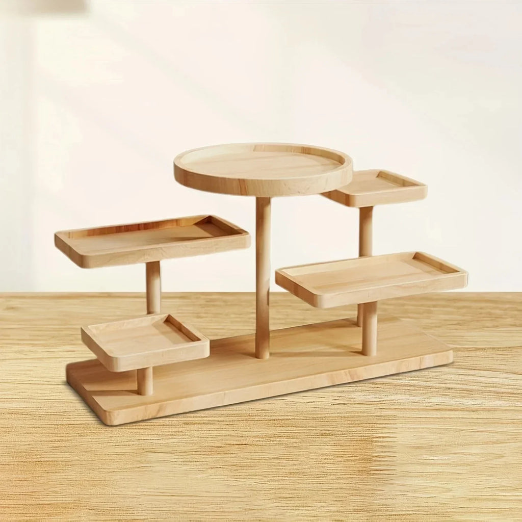 Tiered Wooden Dressing Table Organiser
