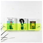 Acrylic Wall-Mounted Magazine Display Shelf