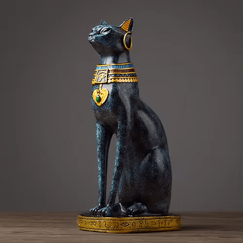 Egyptian Cat Resin Figurine