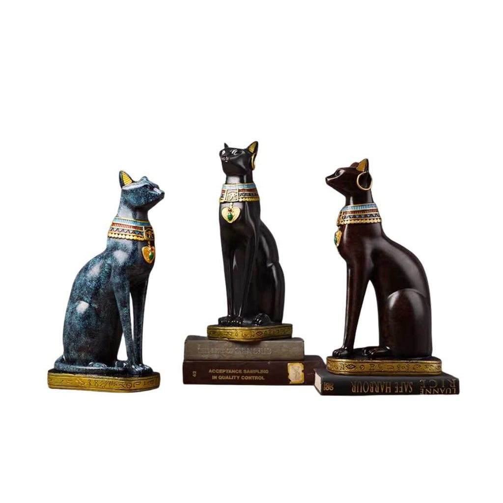 Egyptian Cat Resin Figurine