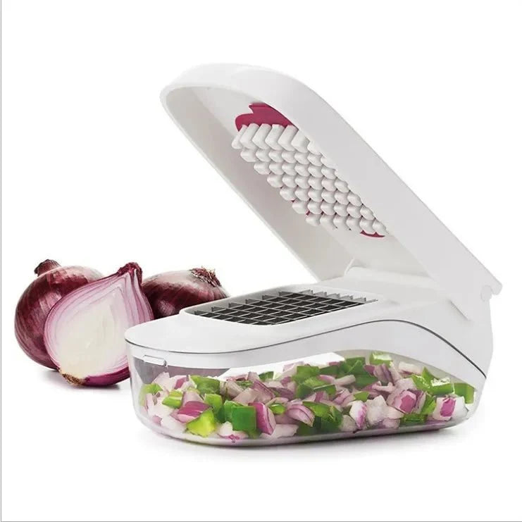 Manual Vegetable Chopper with Storage Container