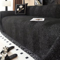 Herringbone Microfibre Sofa Throw Cover