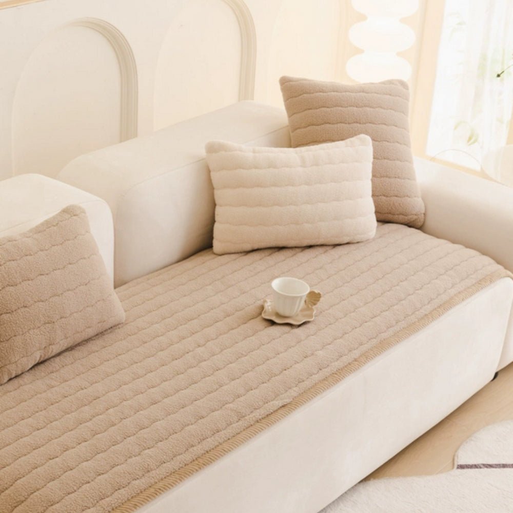 Thick Microfibre Sofa Protector with Non-Slip Backing