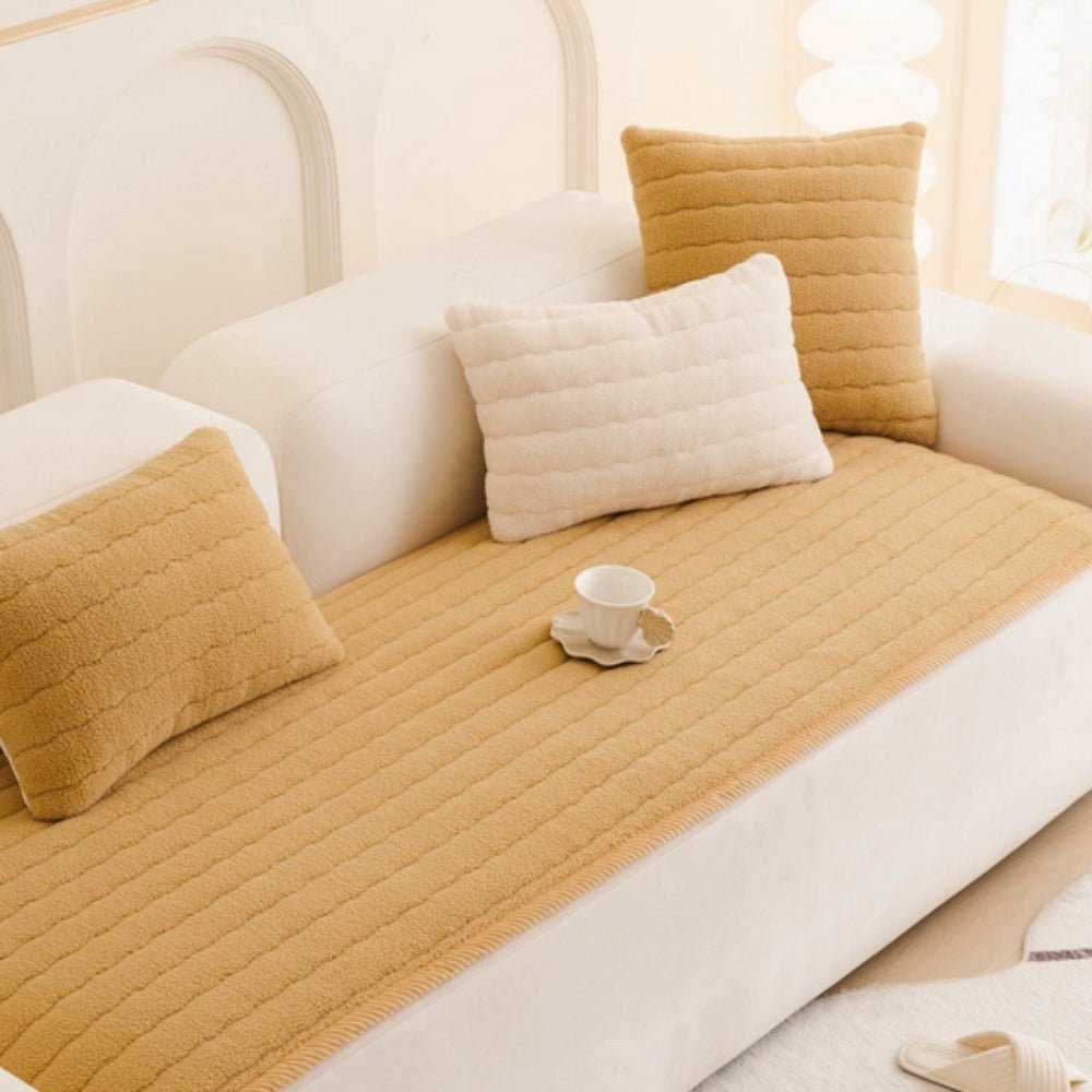 Thick Microfibre Sofa Protector with Non-Slip Backing