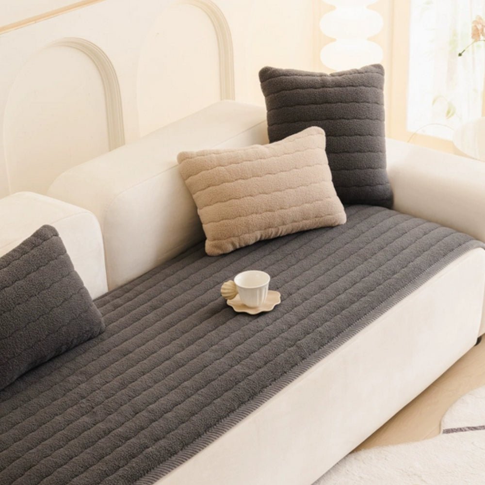 Thick Microfibre Sofa Protector with Non-Slip Backing