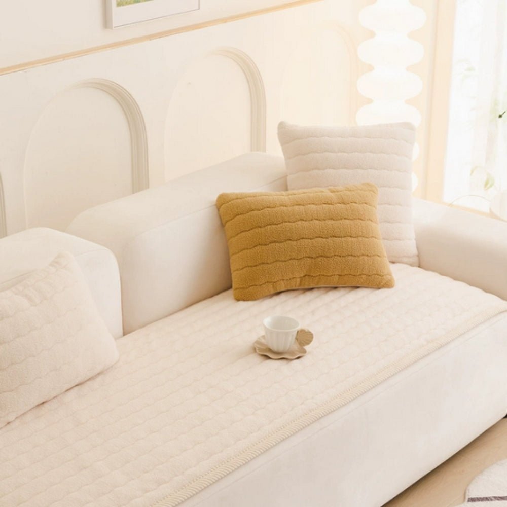 Thick Microfibre Sofa Protector with Non-Slip Backing