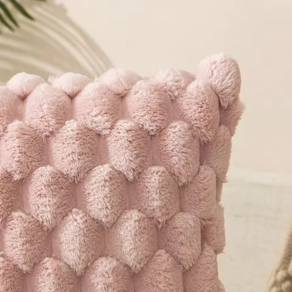 Textured Grid Cushion Cover with Zip