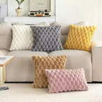 Textured Grid Cushion Cover with Zip