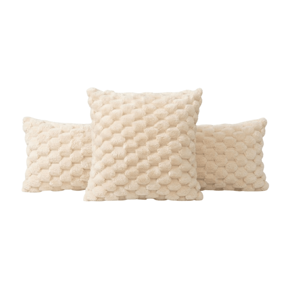 Textured Grid Cushion Cover with Zip
