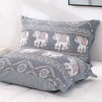 Elephant Cotton Cushion Covers, Set of 2, 50 x 75 cm