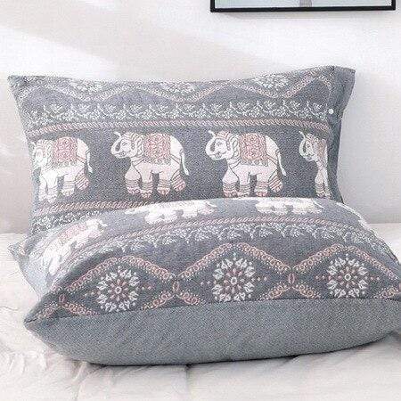 Elephant Cotton Cushion Covers, Set of 2, 50 x 75 cm