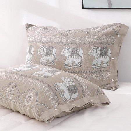 Elephant Cotton Cushion Covers, Set of 2, 50 x 75 cm