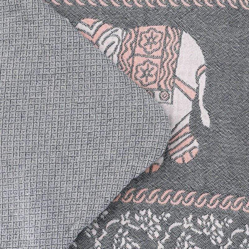 Elephant Cotton Cushion Covers, Set of 2, 50 x 75 cm