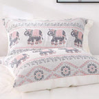 Elephant Cotton Cushion Covers, Set of 2, 50 x 75 cm