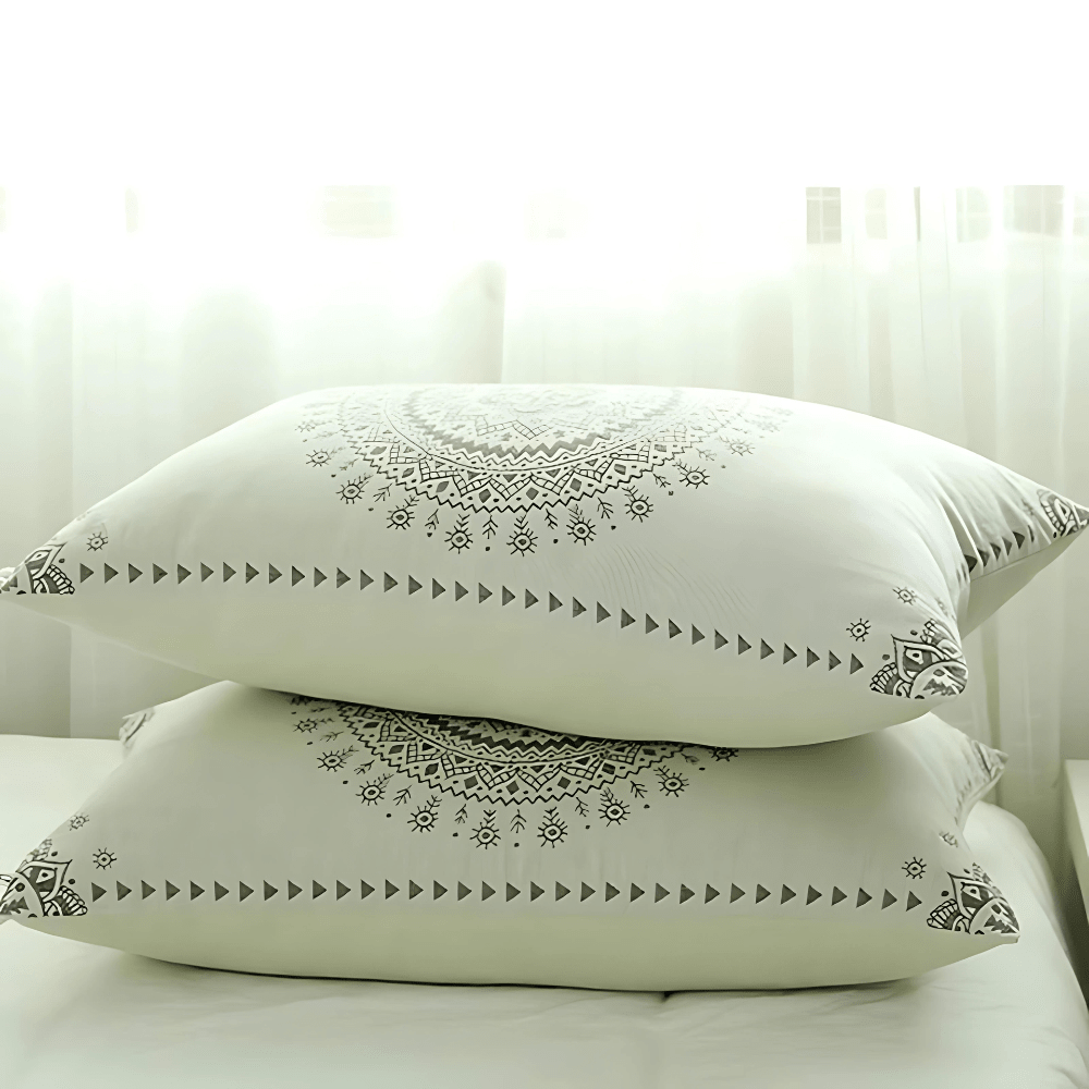 Cotton Gauze Mandala Pillowcases, Set of 2, 48 x 74 cm