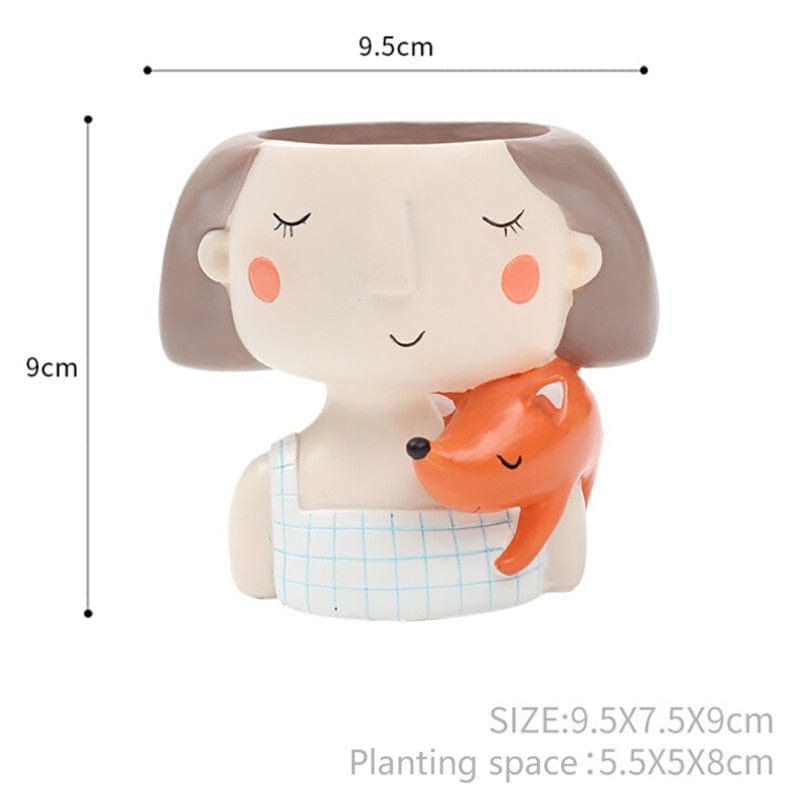 Mini Character Resin Planter