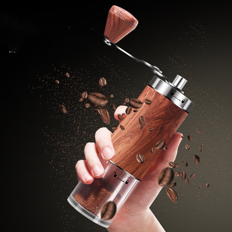 Manual Wood and Stainless Steel Coffee Grinder